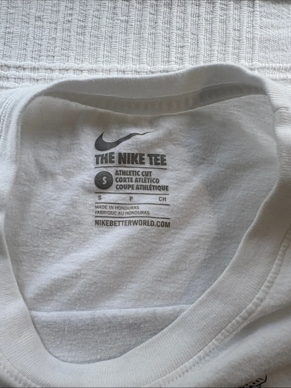 Nike White Short-Sleeve Tee with City Swoosh Graphic